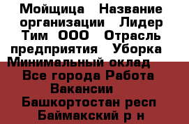 Мойщица › Название организации ­ Лидер Тим, ООО › Отрасль предприятия ­ Уборка › Минимальный оклад ­ 1 - Все города Работа » Вакансии   . Башкортостан респ.,Баймакский р-н